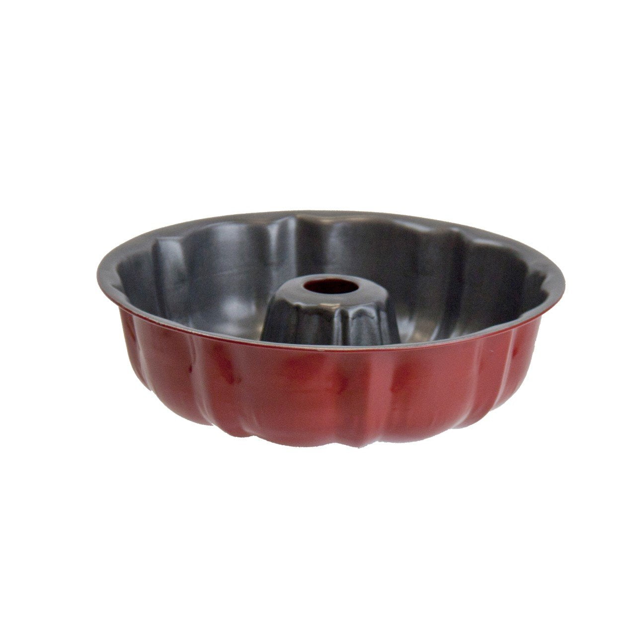 Round Ring Bundt Cake Baking Tin Mould 24 cm Red 6093 (Parcel Rate)