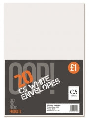 OOP! C5 White Envelopes Pack of 20 A2440 (Parcel Rate)