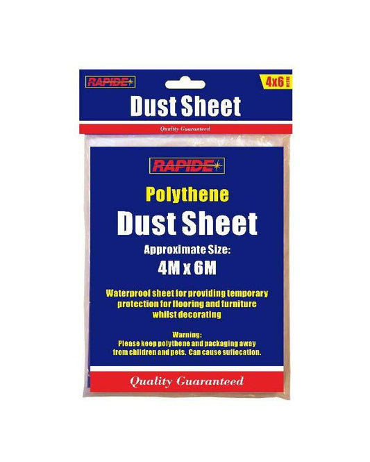 Rapide Multipurpose Polythene Dust Sheet 4 x 6m 7747 (Large Letter Rate)