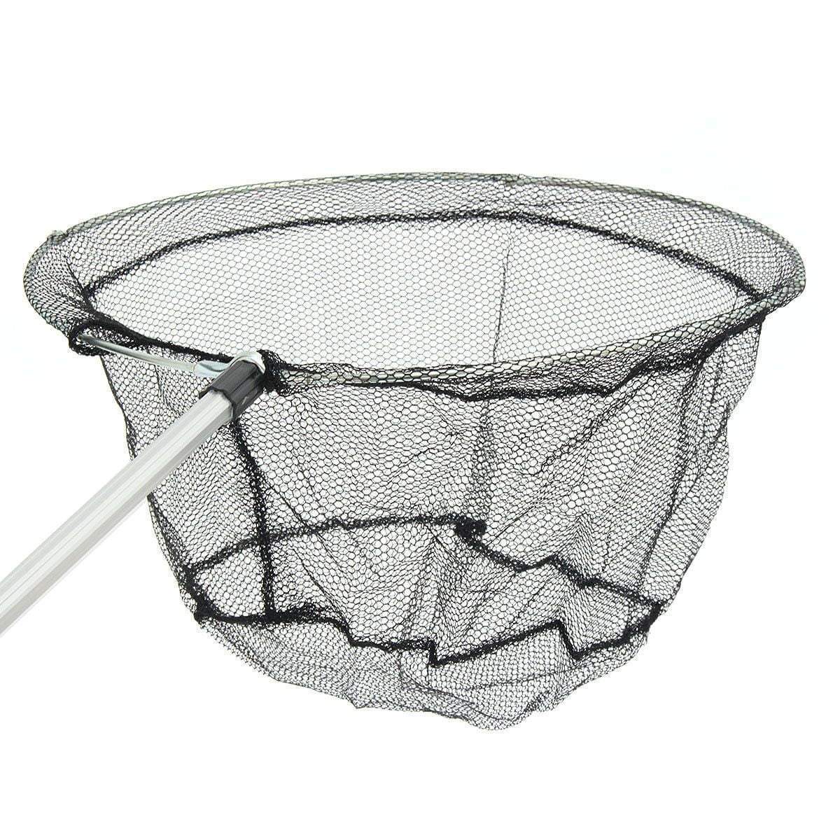 Folding Extending Fishing Net Landing Net Pole Handle 3 Section Telescopic Mesh 2632 (Parcel Rate)