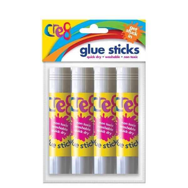 Cre8 Glue Sticks 10g Pack of 4 P2908 (Large Letter Rate)