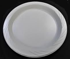 9" Disposable Plastic Plate Pack of 12 MX8002 A (Parcel Rate)