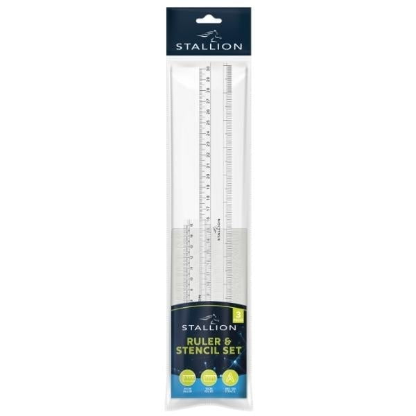 Ruler & Stencil Set P3072 (Parcel Rate)