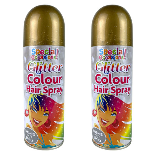 Rapide Washable Glitter Colour Hairspray 200 ml Assorted Colours 5509 (Parcel Rate)