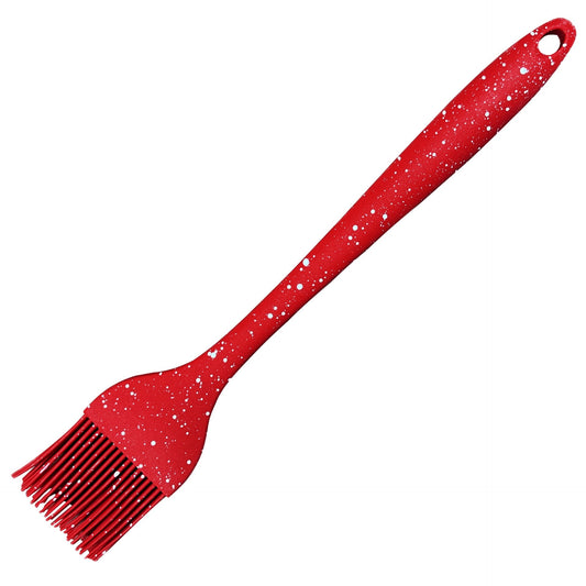 Silicone Basting Brush 4.3 x 26 cm Speckled Red 10229 (Parcel Rate)