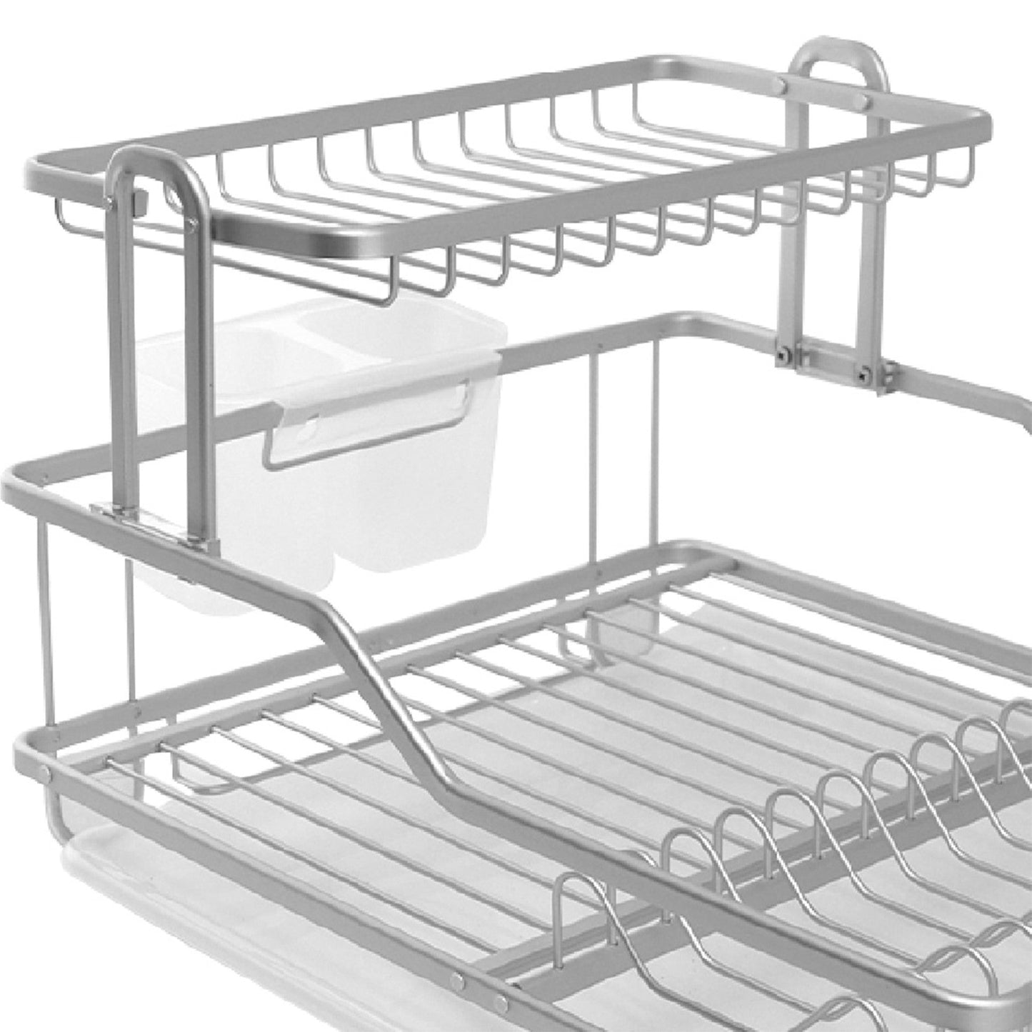 Durane Aluminium Dish Drainer Rack 47.5 x 35 x 28 cm Silver 10582 (Parcel Rate)