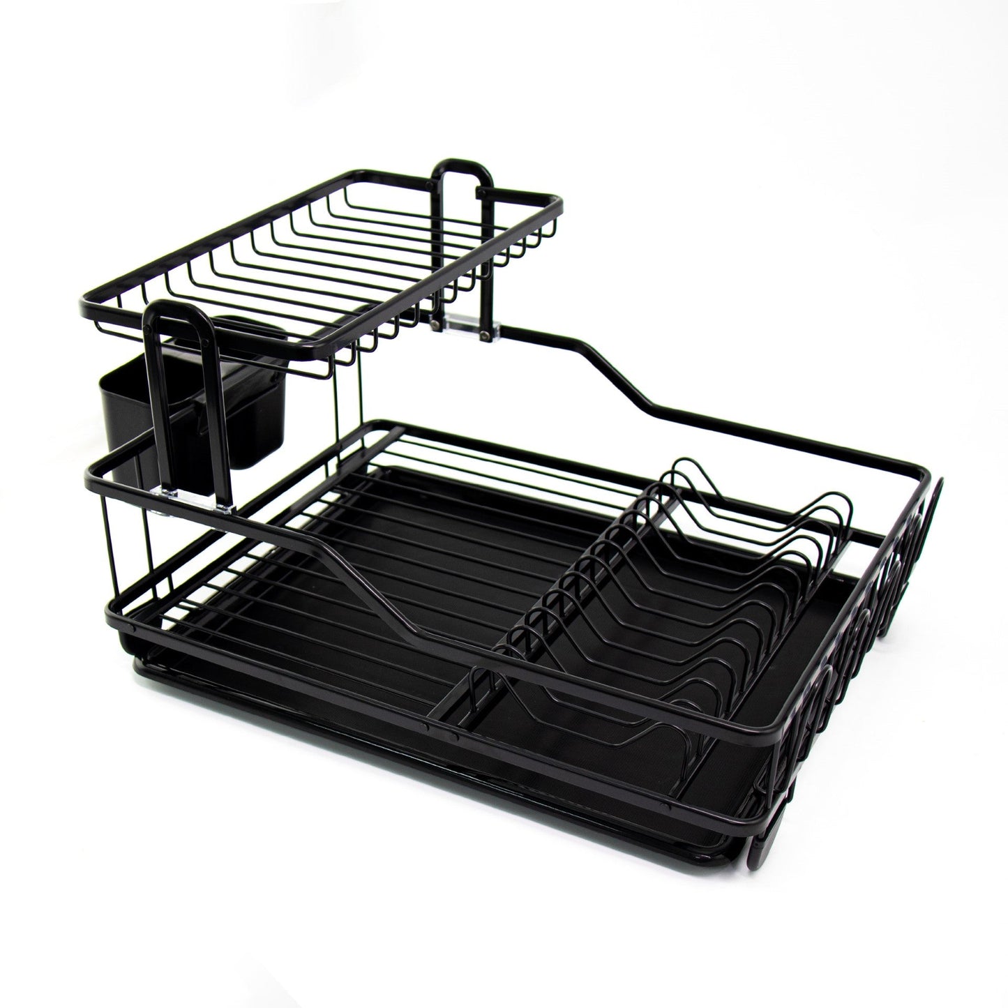 Durane Aluminium Dish Drainer Rack 47.5 x 35 x 28 cm Black 10584 (Parcel Rate)