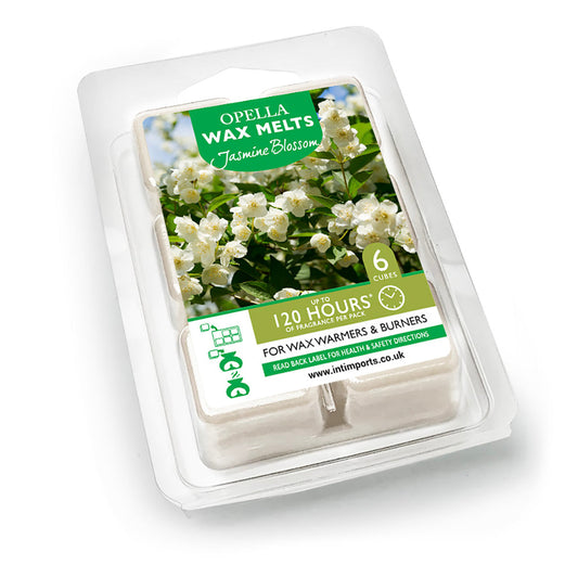 Opella Wax Melts 6 Cubes Scented Jasmine Blossom 7 x 10cm CDWXDJ (Parcel Rate)